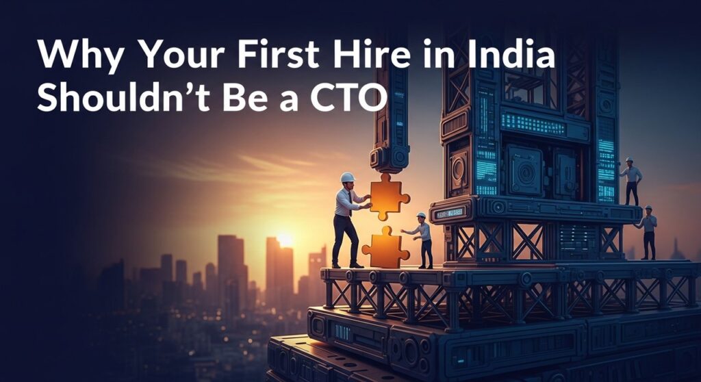 Why Your First Hire in India Shouldn't Be a CTO