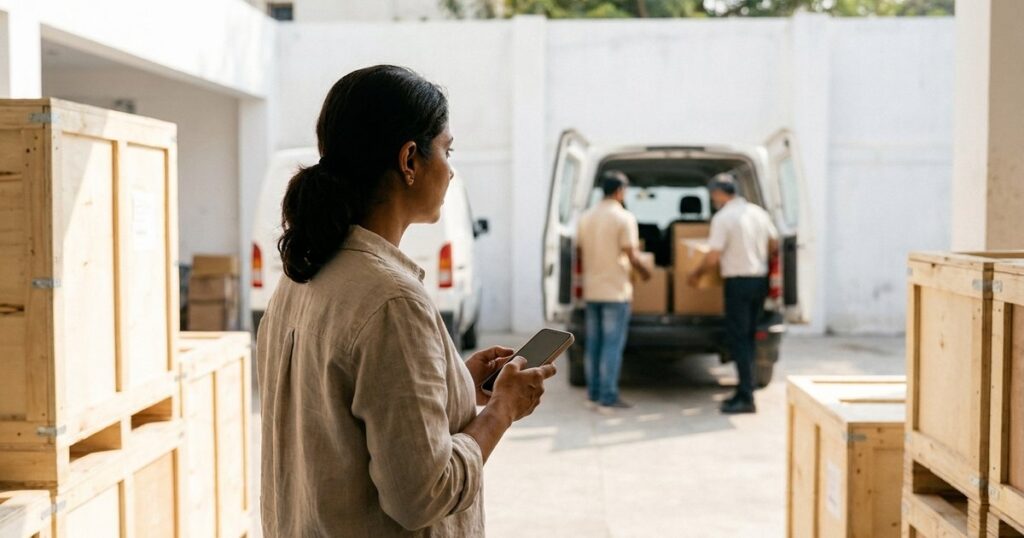 Indian founder evaluates two delivery routes, illustrating predictive intelligence under uncertainty.