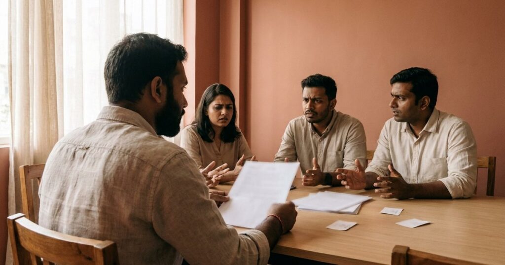 Indian startup founders weigh a major business bet together using the Gambler’s Dozen checklist.